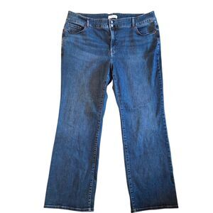 Lane Bryant Tighter Tummy High-Rise Bootcut Jeans Flex Magic Waistband Dark Wash